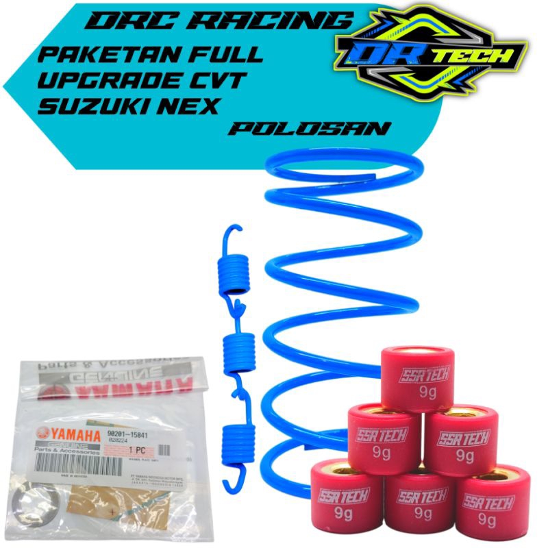 PAKET UPGRADE CVT SUZUKI NEX I NEX II ADDRES LETS - DRC Racing