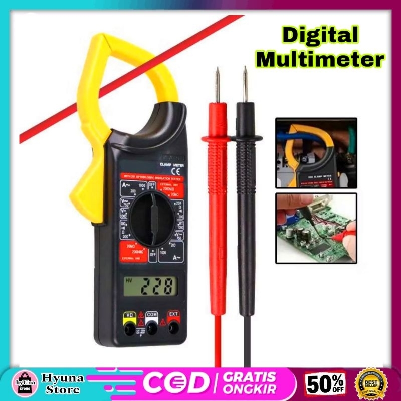 Tang Ampere Digital Clamp Multimeter Taffware ANENG