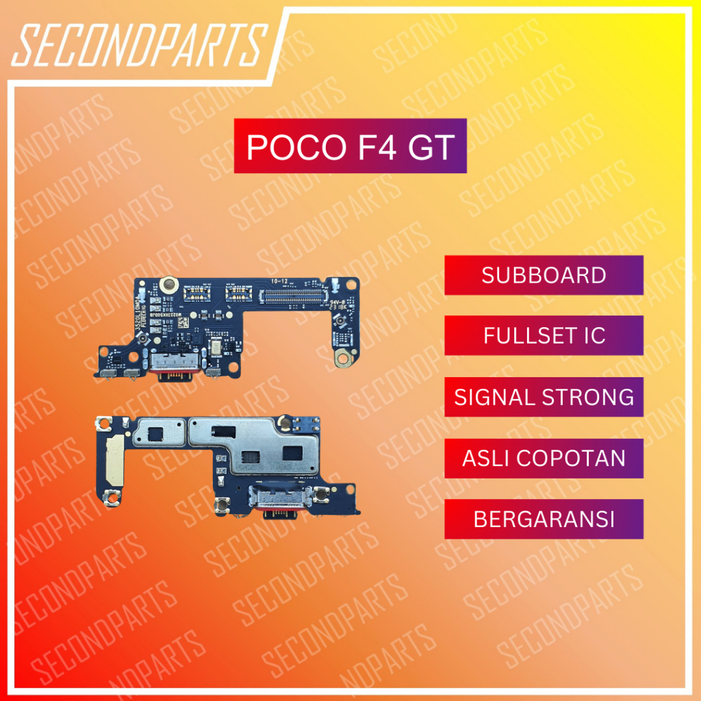 KONEKTOR CHARGER PAPAN MIC PLUG IN SUBBOARD POCO F4 GT POCOPHONE F4 GT ORIGINAL COPOTAM