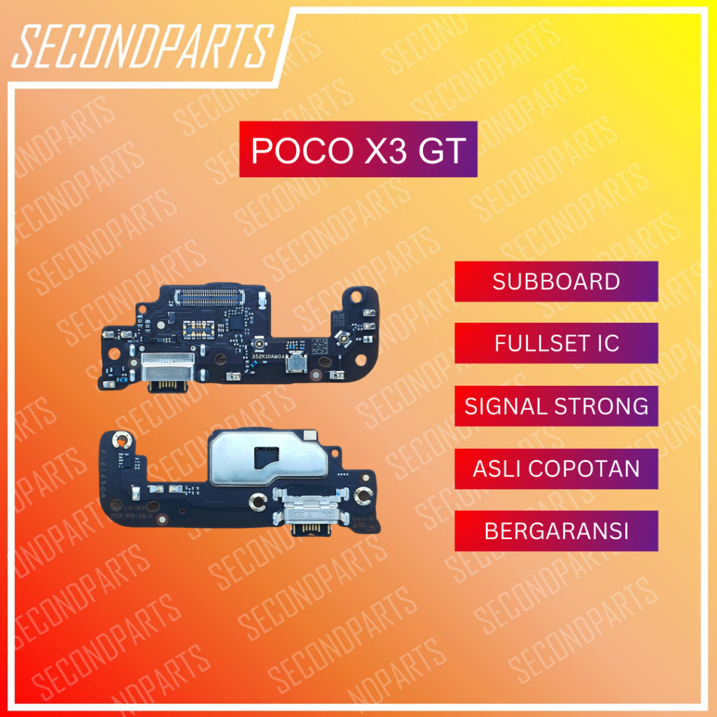 KONEKTOR CHARGER PAPAN MIC PLUG IN SUBBOARD POCO X3 GT POCOPHONE X3 GT ORIGINAL COPOTAN