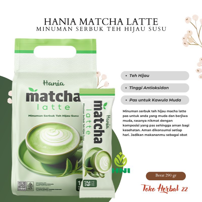 

Hania Matcha Latte Teh Hijau Susu Enak Alami Aman diminum setiap hari dan menyehatkan