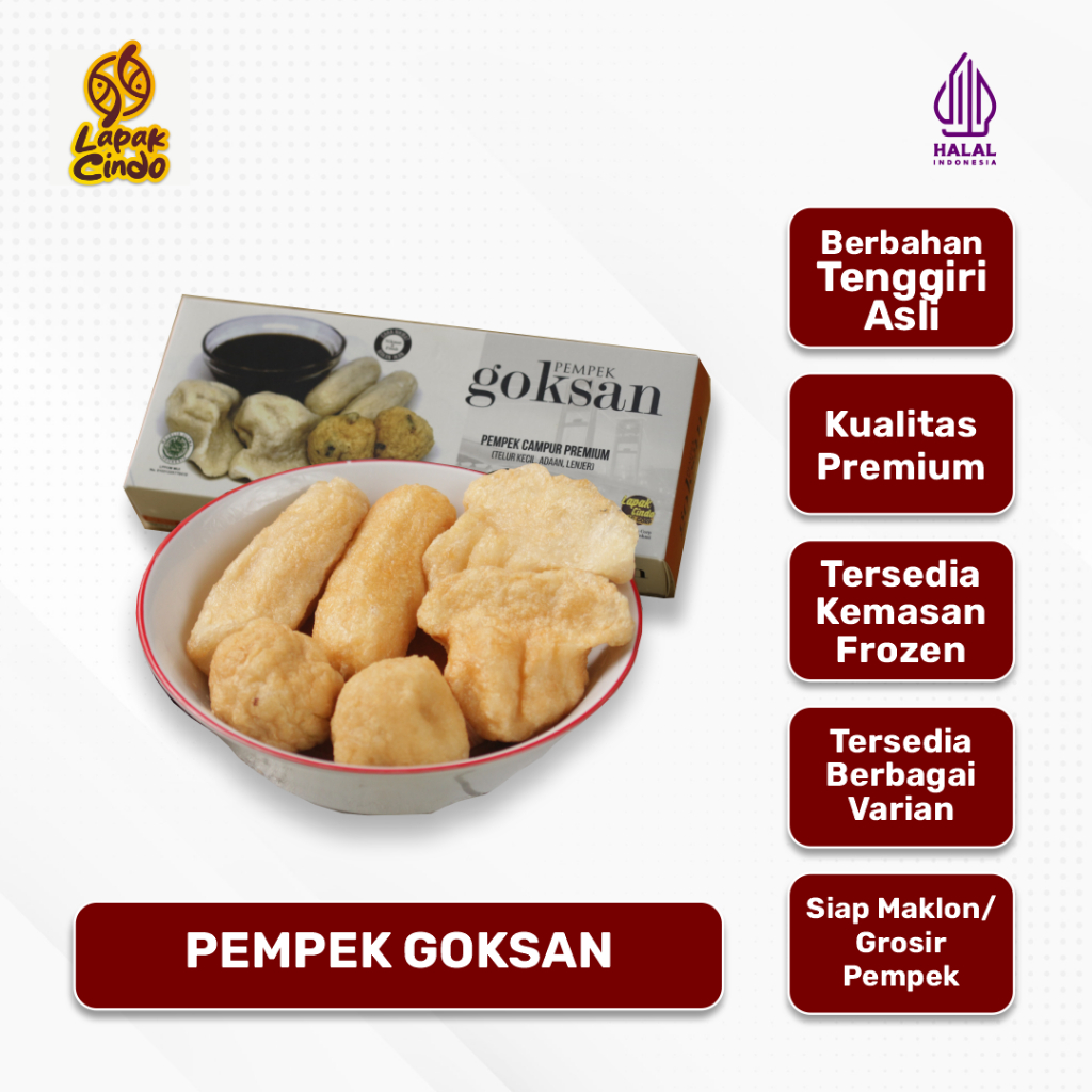 

Pempek Goksan Premium, Asli Terbuat Dari Tenggiri