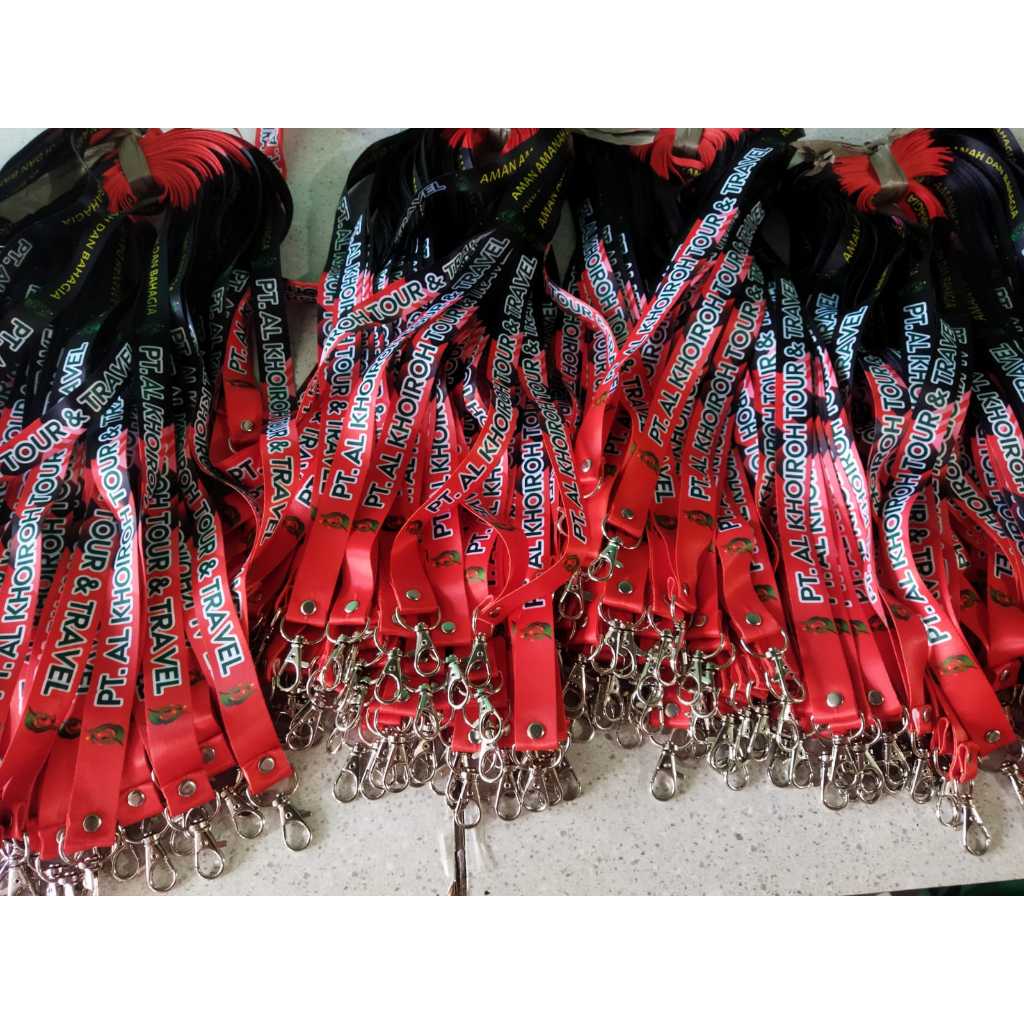 

PROMO!! Cetak Lanyard Custom Printing 2CM Full Colour bebas satuan/ Bebas desain