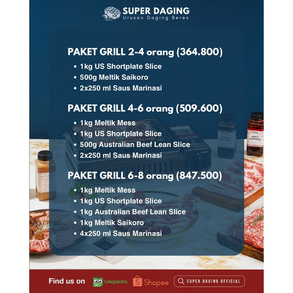 

PAKET GRILL - Super Daging Palembang