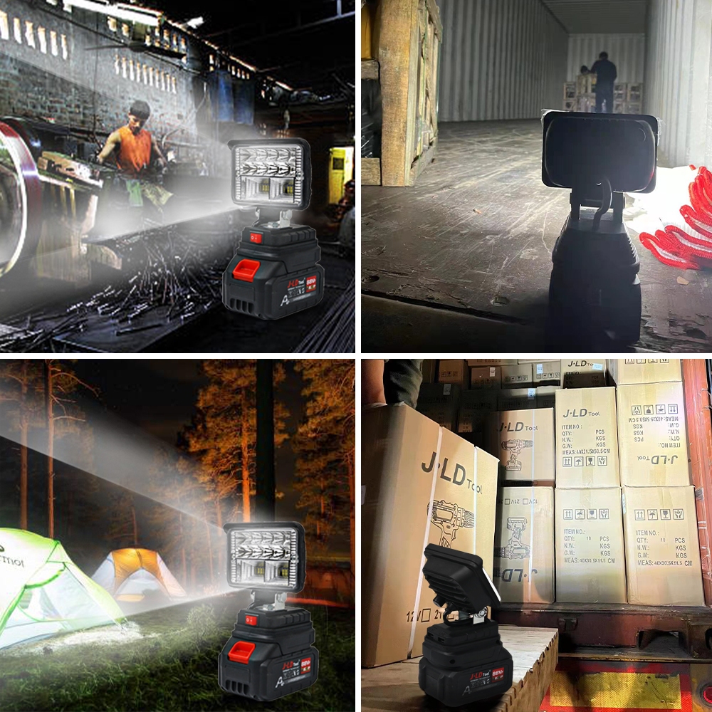 Jld Led Lampu Cordless Lampu Kerja Emergency Lampu Darurat Bengkel Lampu Emergency Charger Tahan