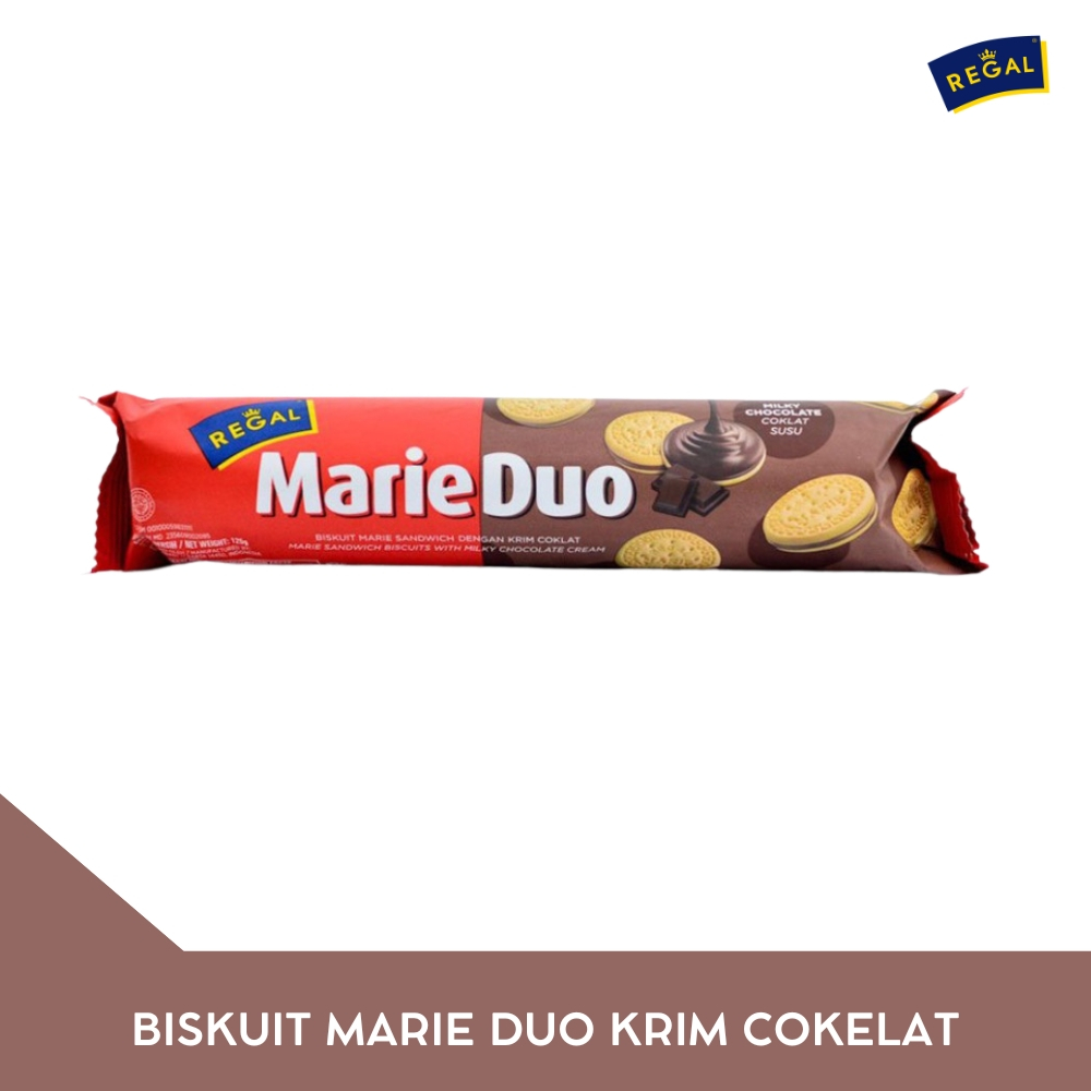 

REGAL - Biskuit Marie Duo Krim Cokelat - 100 Gram