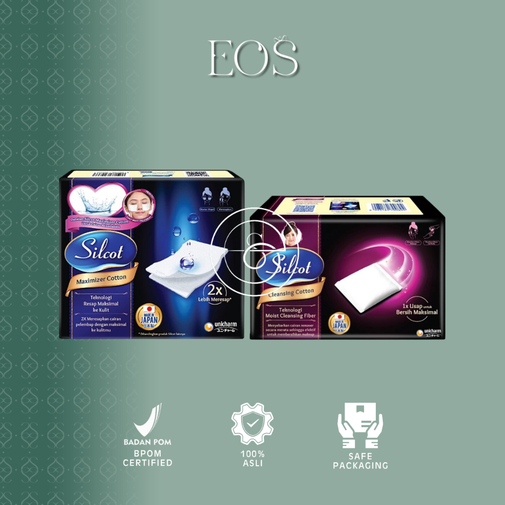 EOS - Silcot Kapas Wajah Kecantikan Pembersih Make Up Toner Micellar Water