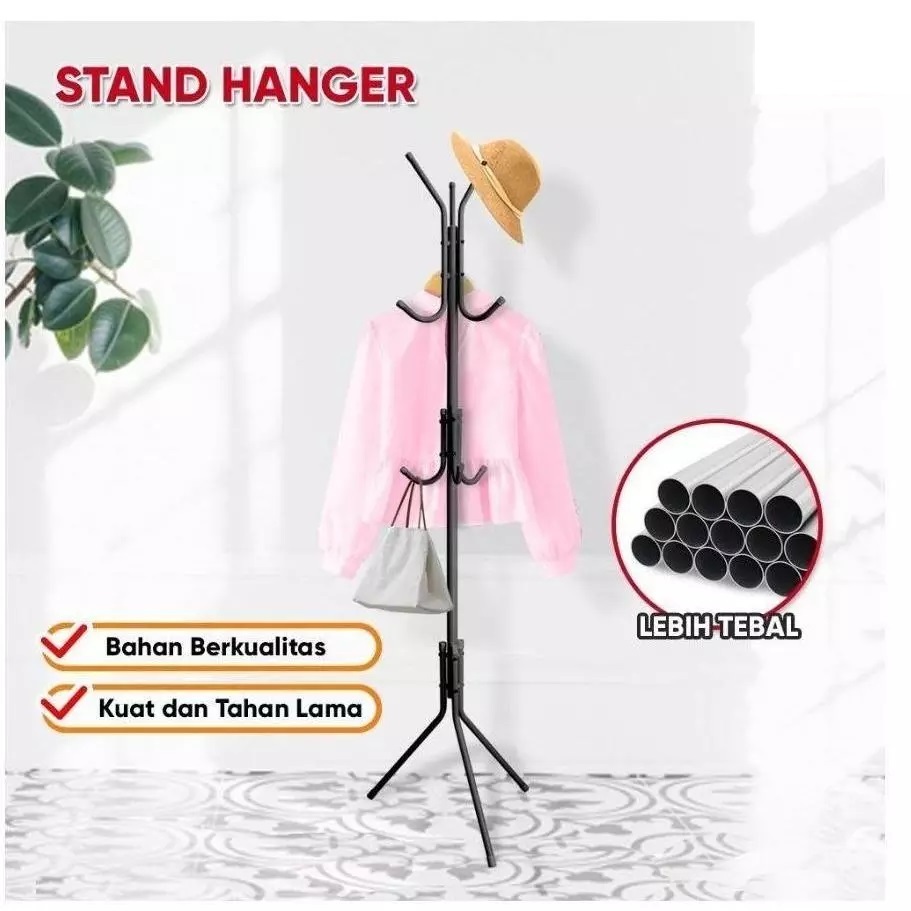 Gantungan Tiang Berdiri Gantungan Topi Tas Gantungan Berdiri Aesthetic Gantung Baju Berdiri