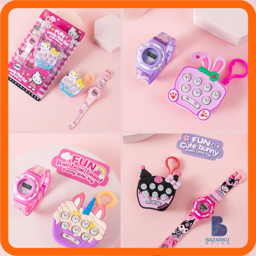 Jam Tangan Anak Pop It Cartoon Jam Tangan Anak Perempuan Jam Tangan Anak Karakter Jam Tangan Anak Lu