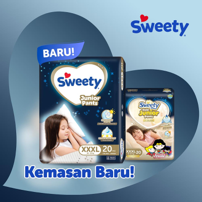 COD POPOK Sweety Gold Junior Popok Celana Bayi XXXL Isi 20 pcs