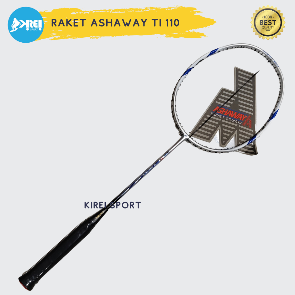 raket badminton bulutangkis ashaway ti 100 ti110 titanium mesh