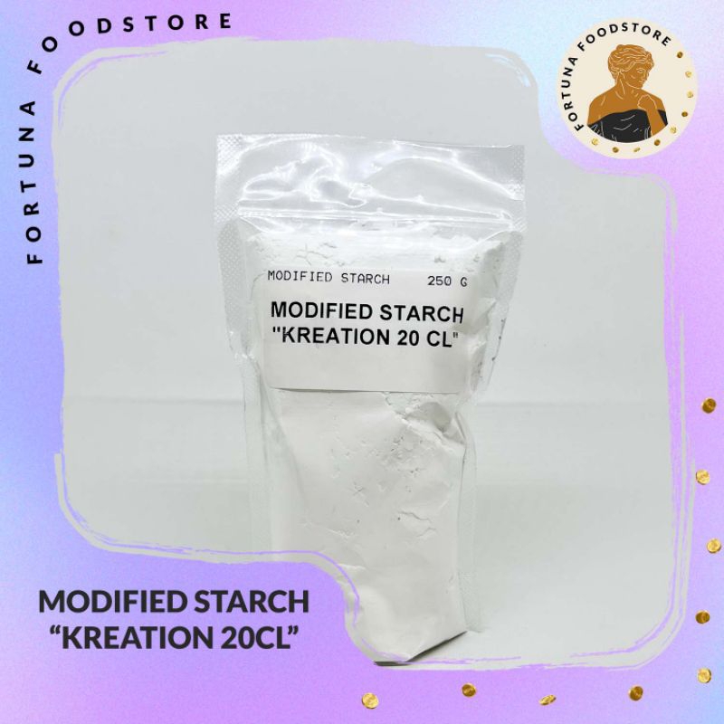

Modified Starch Kreation 20CL Tepung Tapioka Modifikasi Premium 250gr