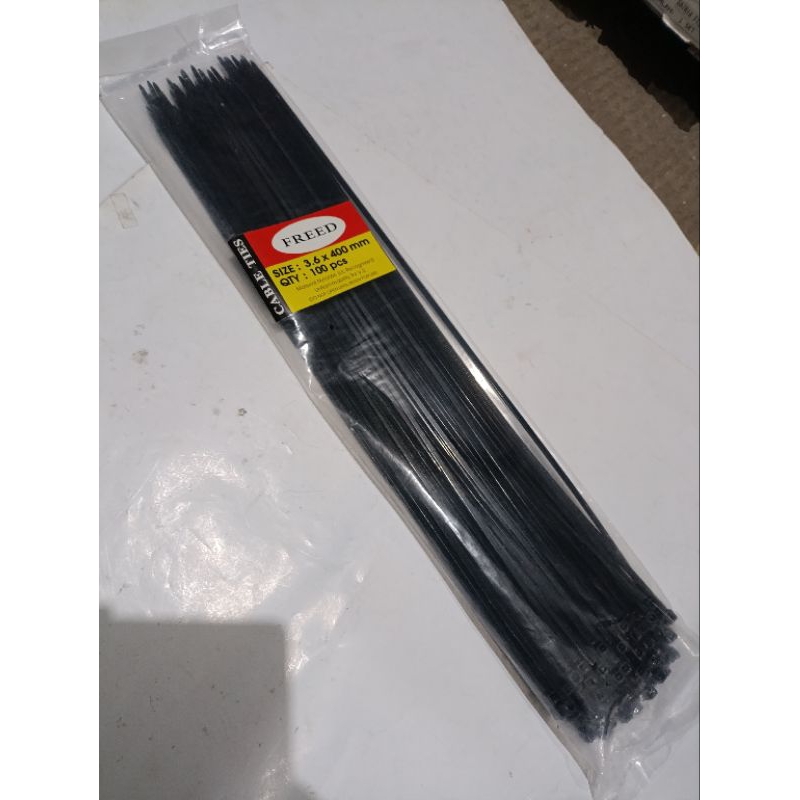 

[1 PAK] KABEL TIES 3.6 X 400 TALI RIPET KABEL TIE CABLE 3.6X400