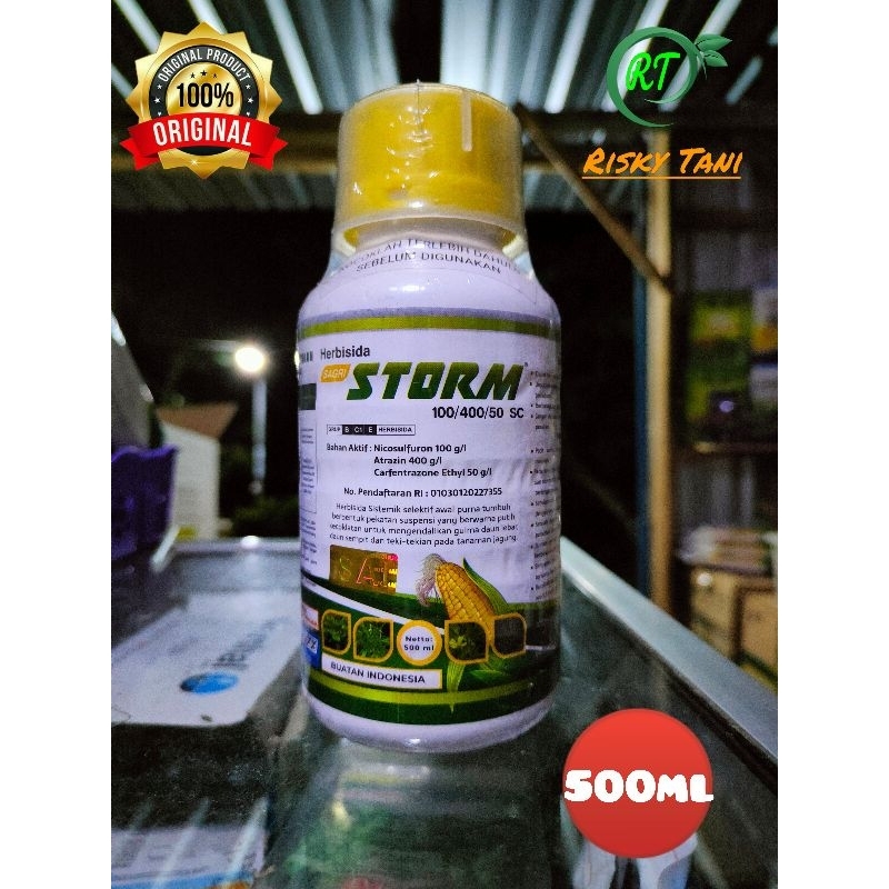 herbisida selektif jagung STORM 100/400/50SC kemasan 500ml+baju