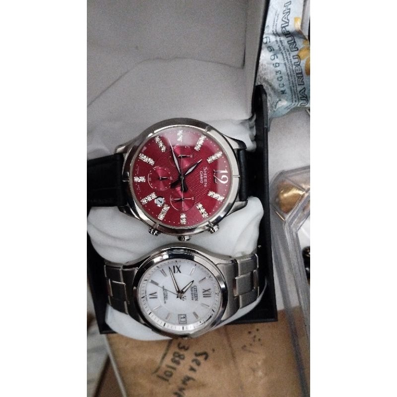 couple Casio lineage titanium dan Casio sheen