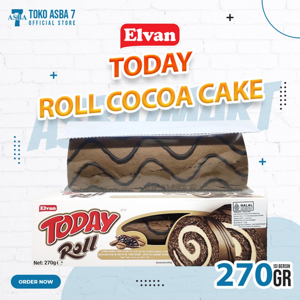 

ELVAN TODAY ROLL CAKE COCOA 270 GR