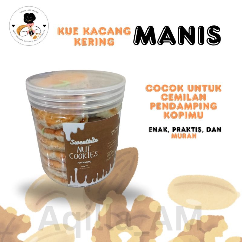 

(Sweetbite NutCookies Premium) KUE KACANG KERING MANIS ISI 17 BIG SIZE PIRT. NO : 206331901062823