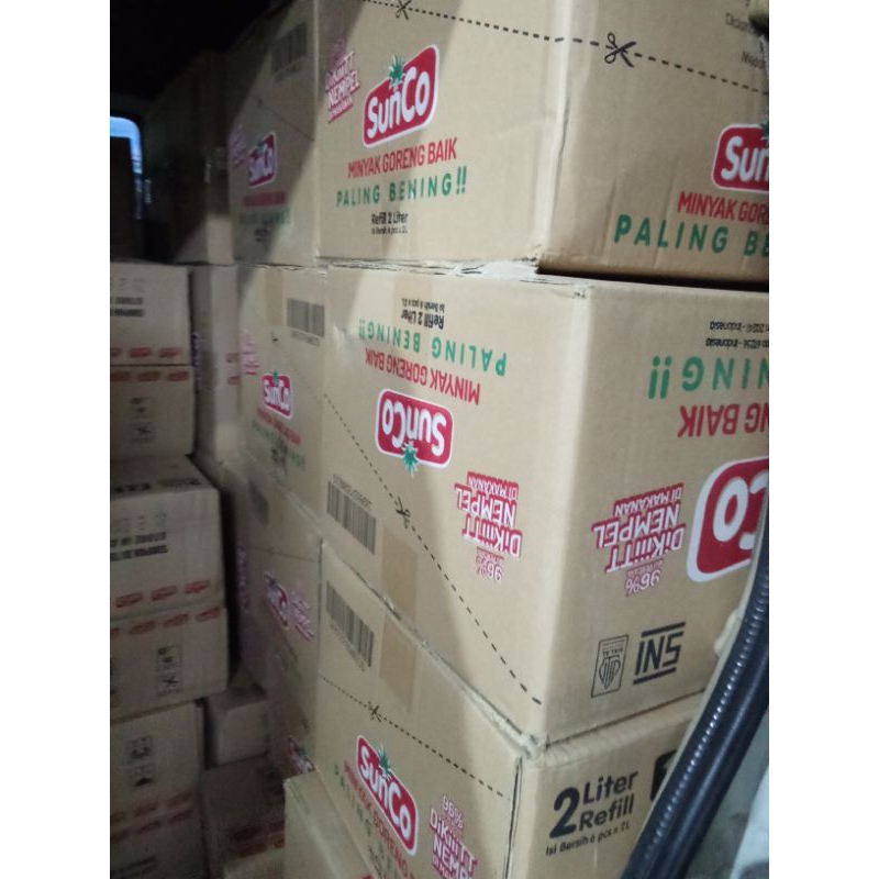 

(lapo43 10PER) minyak sunco 2L 1 dus kartonan