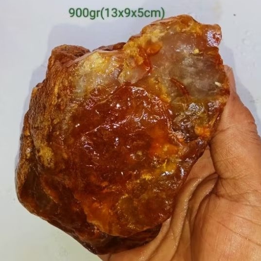 batu fosil mani gajah madu full kristal (219)