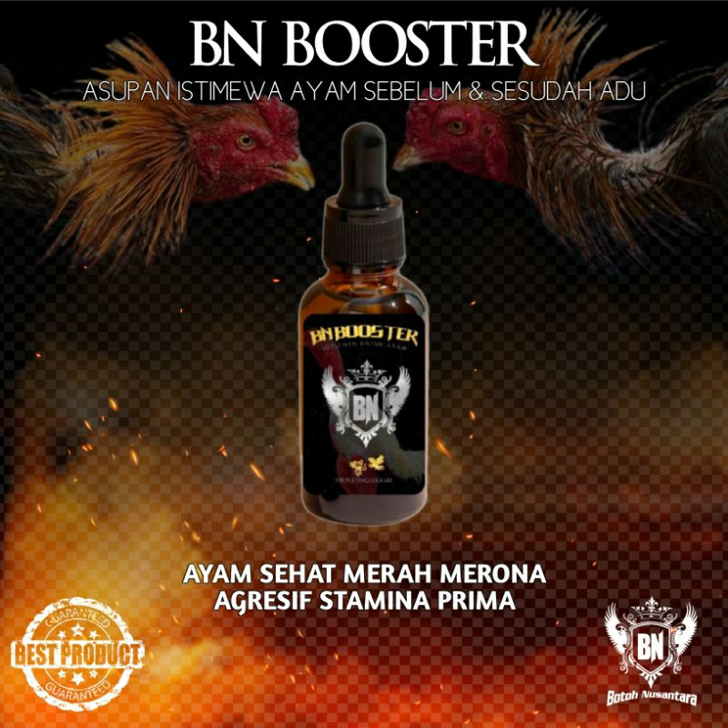 vitamin ayam BN BOOSTER suplemen jamu ayam laga memaksimalkan meningkatkan stamina