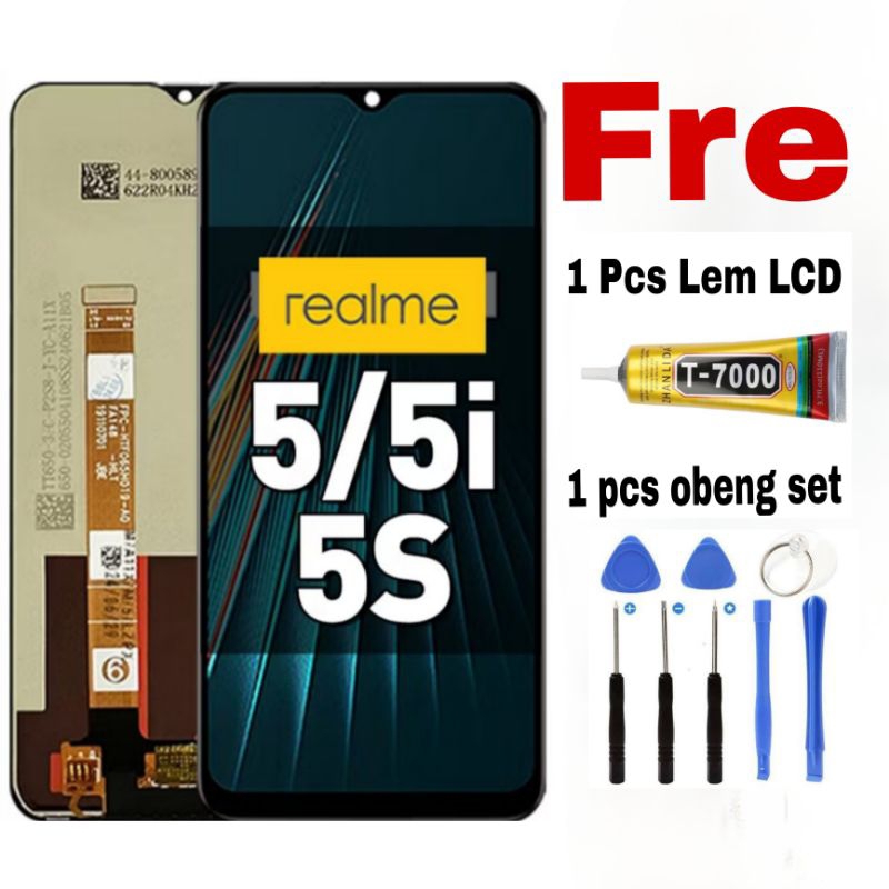 Lcd REALME 5 5i 5S Original FULSET ORI asli Touchscreen For Glass Touchscreen ORI