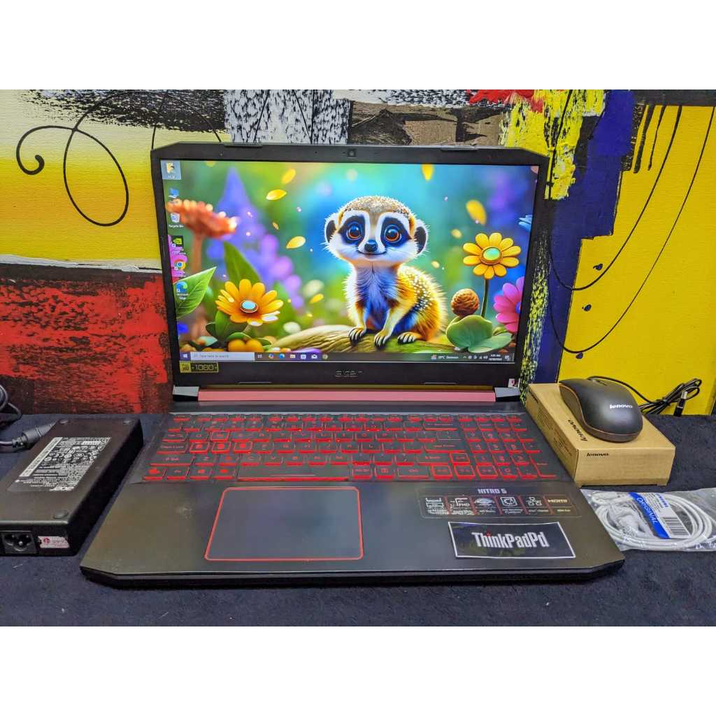 Laptop Gaming Acer Nitro AN515 - 54 Core i7 9750H GTX 1660 Ti Mulus