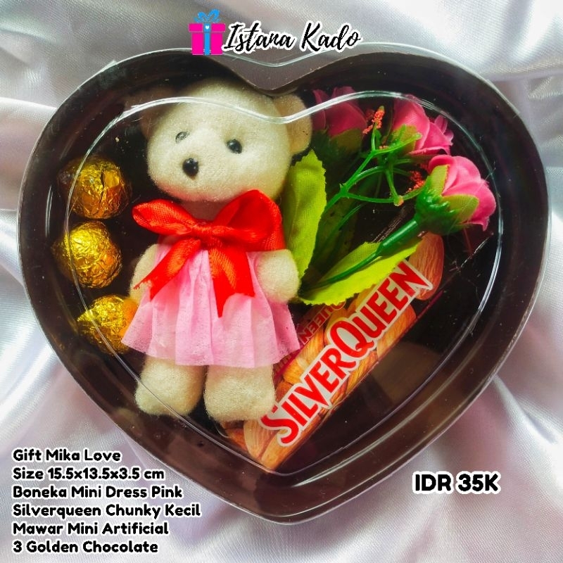 

Hadiah Valentine Coklat Bunga Mawar Mika Love