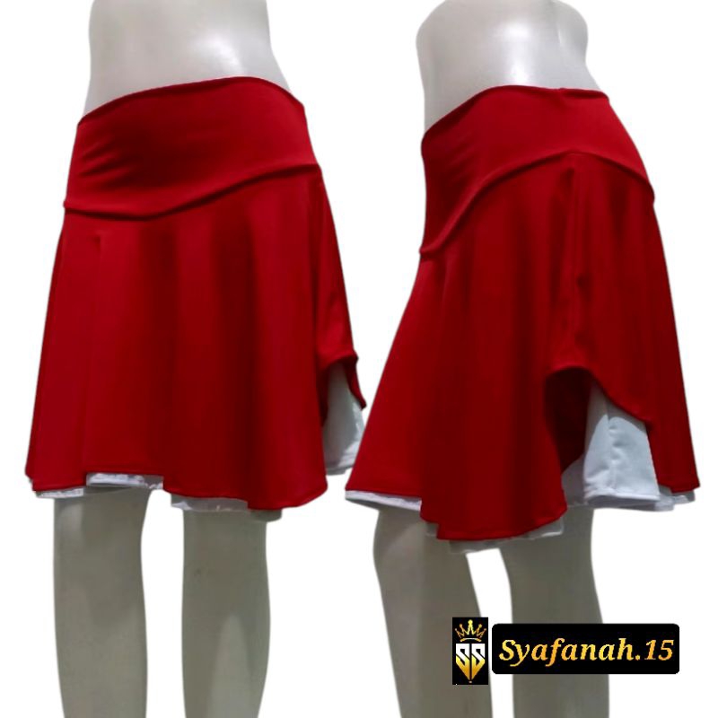 Rok Susun 2 Oval Jumbo Jersey Premium || Rok Senam Bellydance