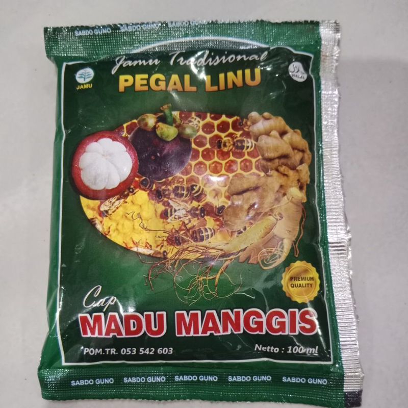 

(1 Sachet) Jamu Tradisional Pegal Linu - Encok - Rheumatik cap MADU MANGGIS