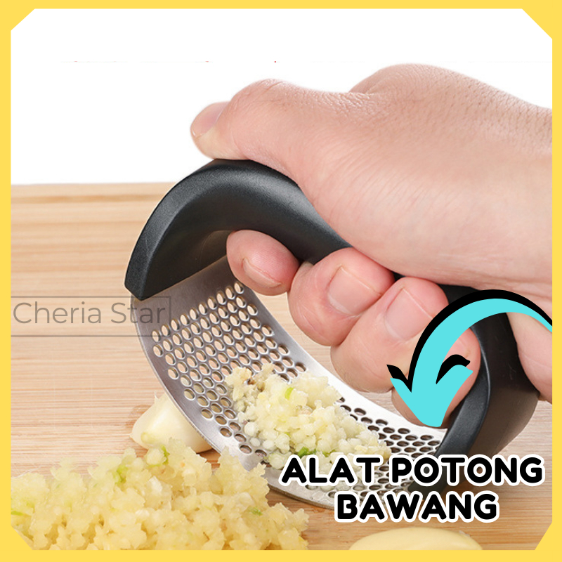 [ PROMO ] Alat Potong Cincang Bawang Putih Iris Bawang Merah Garlic Presser Masak Dapur