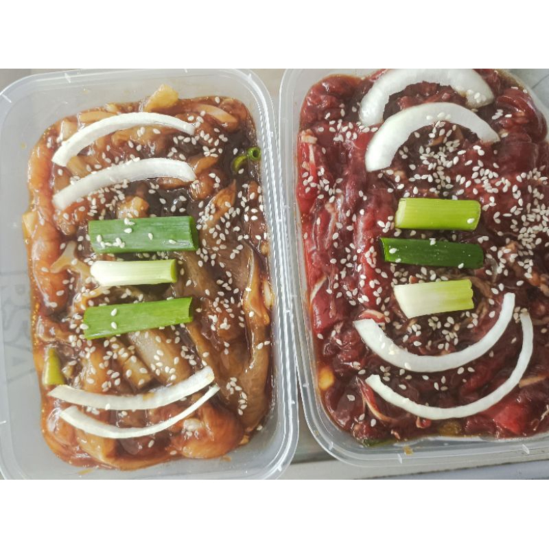 

Promo chicken/Ayam marinasi berat 500 gr ( untuk pemesanan mohon cantumkan varians rasa )