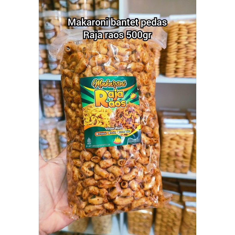 

Cemilan Makaroni Bantet - Makaroni Renyah 500 Gr Rasa Pedas, Extra Pedas, Gurih/Pedas Daun Jeruk