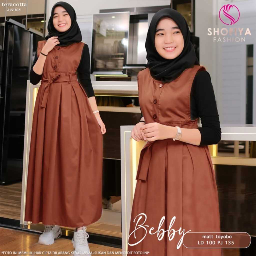 Bebby Set Shofiya Fashion Setelan Wanita Anak Remaja Inner Outer Bahan Toyobo