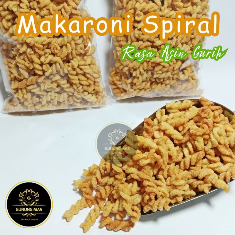 

MAKARONI SPIRAL ASIN 250GR / MAKARONI ULIR / MAKRONI / MACARONI KILOAN
