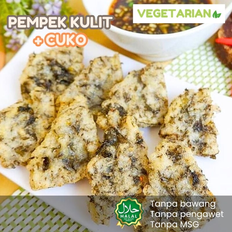 

HAPPY VEGE [ VEGGIE CORNER ] Pempek Kulit + Cuko Vegetarian Frozen Food