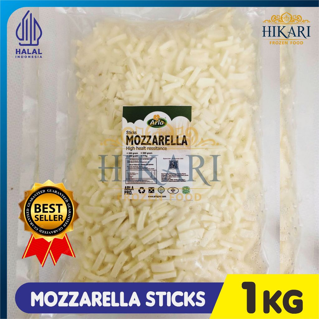 

Arla Keju Mozzarella Sticks - Repack 1KG - Halal New EXP