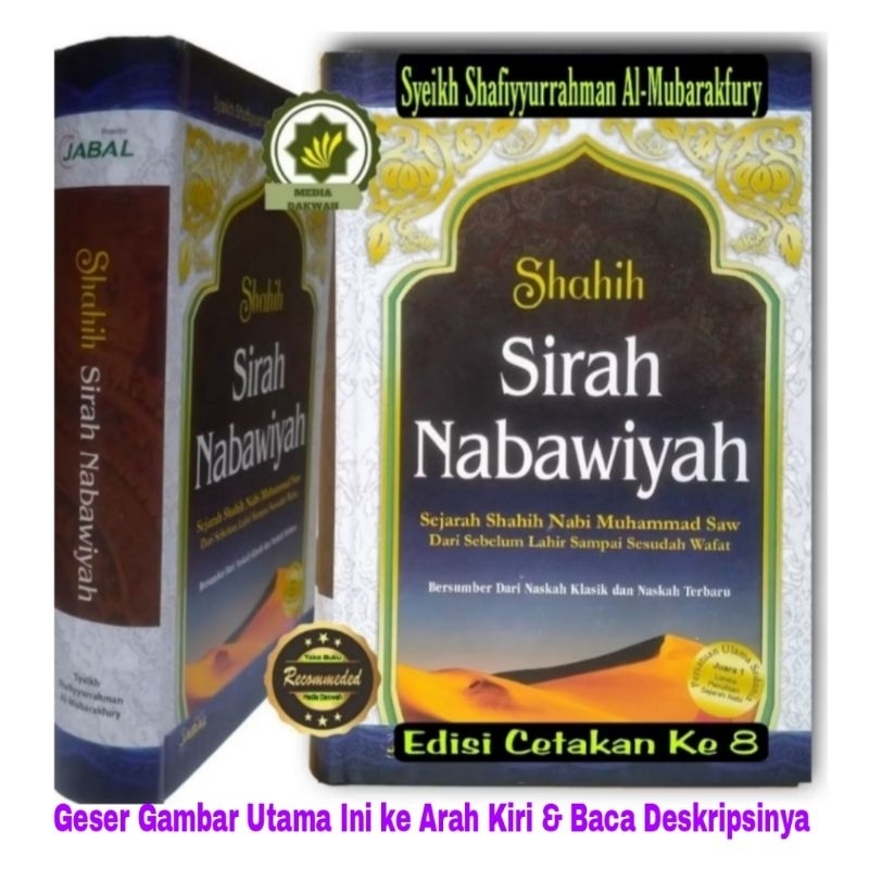 Buku Kitab SHAHIH NABAWIYAH Sejarah Nabi Muhammad Dari Lahir Sampai Wafat Siroh Nabawiyyah Sirah Nab