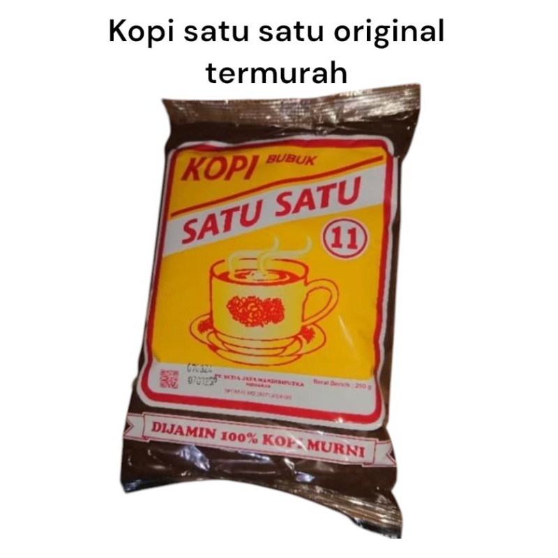 

kopi satu satu bubuk 100% murni 250 gram +buble wrap