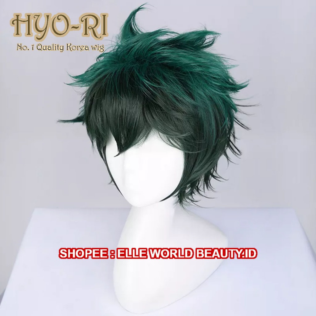 READY STOK - WIG MIDORIYA IZUKU WIG DEKU WIG IZUKU MIDORIYA WIG COSPLAY ANIME MY HERO ACADEMIA WIG C