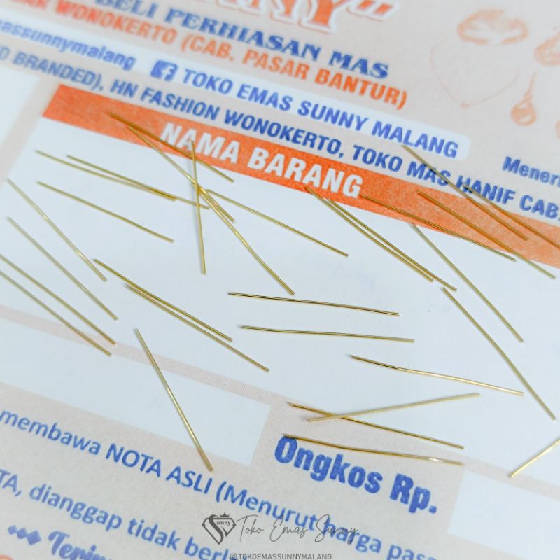 CINCIN KALUNG GELANG JARUM EMAS 700%