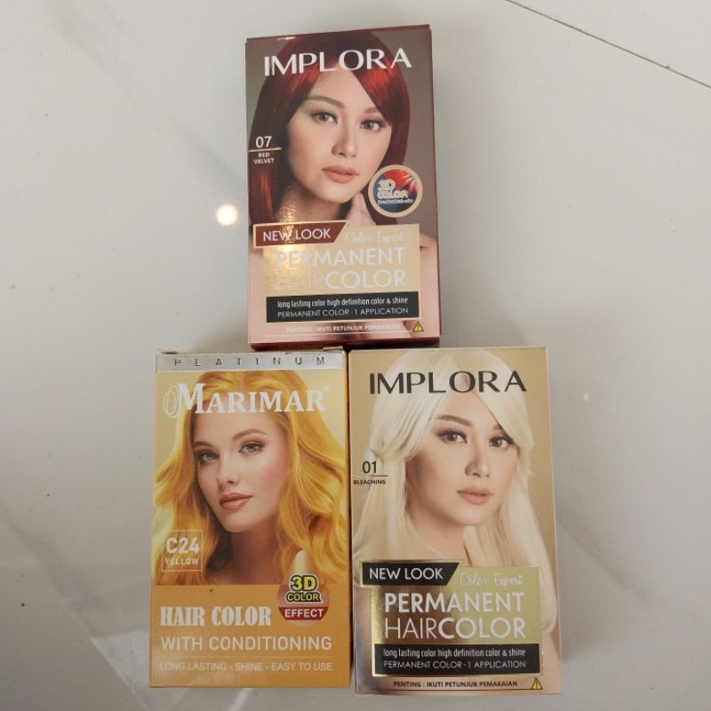 Semir rambut warna /pewarna rambut permanen