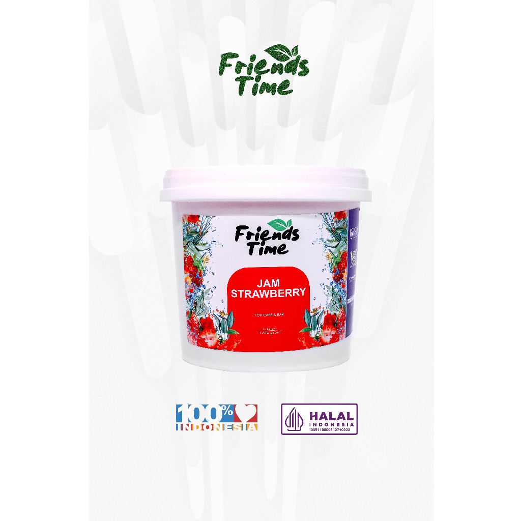 

Friends Time Jam Strawberry Kaca & Bak