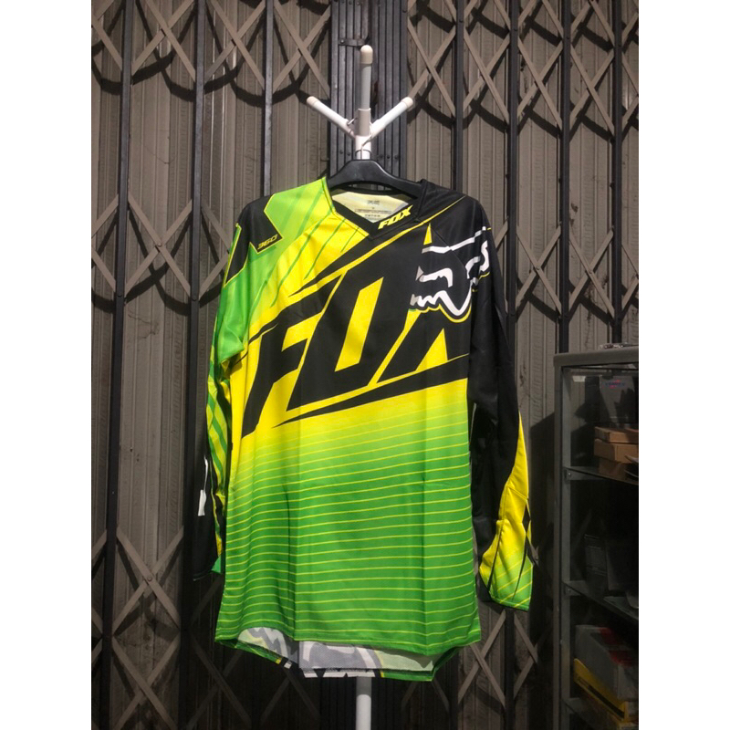 Jerset Jersey set celana Trail trabas motocross fox 360 yellow green black
