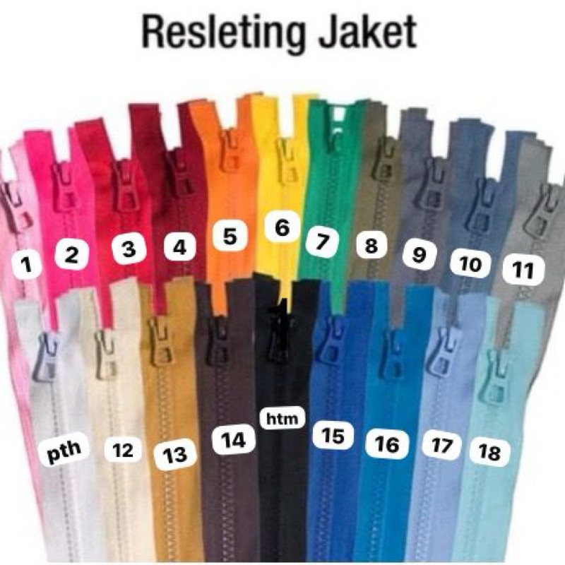 Resleting Jaket YEE gigi kasar 70 cm / resleting tas / resleting vislo - Lusinan