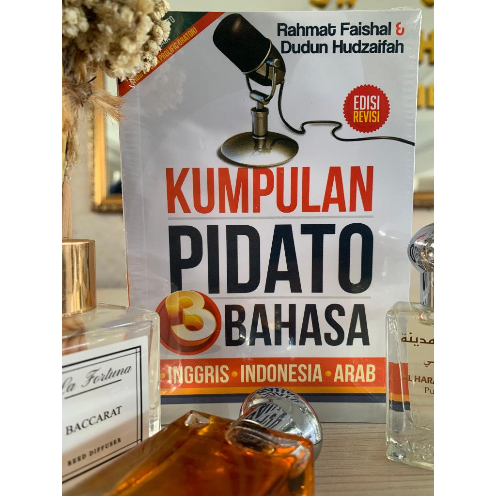 Kumpulan Pidato 3 Bahasa Inggris Indnesia Arab / Buku Pidato / Buku Santri