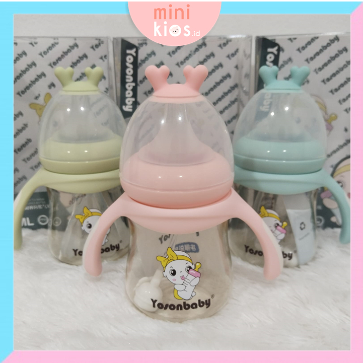 ( EXTRA BONUS 1pcs DOT ) Botol Susu Wide Neck PPSU 150ml 180ml Untuk Bayi Newborn / Botol Susu PPSU 