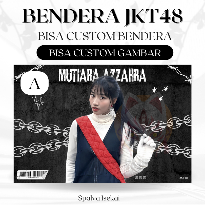 Bendera JKT48 MUTHE MUMUCHANG / JKT48 Flag / BENDERA AMERIKA JKT48 / JKT48 Tapestry / Tapestri JKT48
