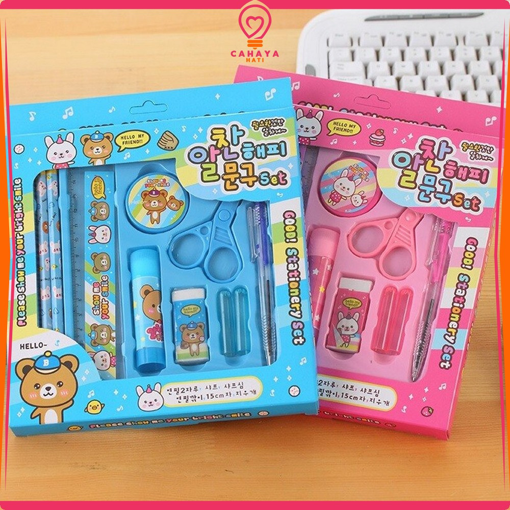

Paket Alat Tulis Anak 8IN1 Karakter / Alat Tulis Set Anak TK Gift Kids Stationery / Set School Supplies for Child Cahaya Hati A26