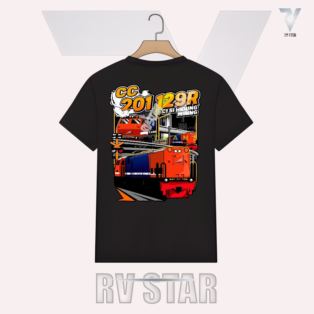 T-Shirt Kaos Unisex Distro CC201 129R   Lengan Pendek Katun 23s-RVStar