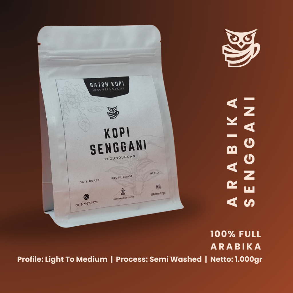 

Kopi Senggani Pegundungan Kopi Arabika 1.000 gr